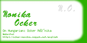 monika ocker business card